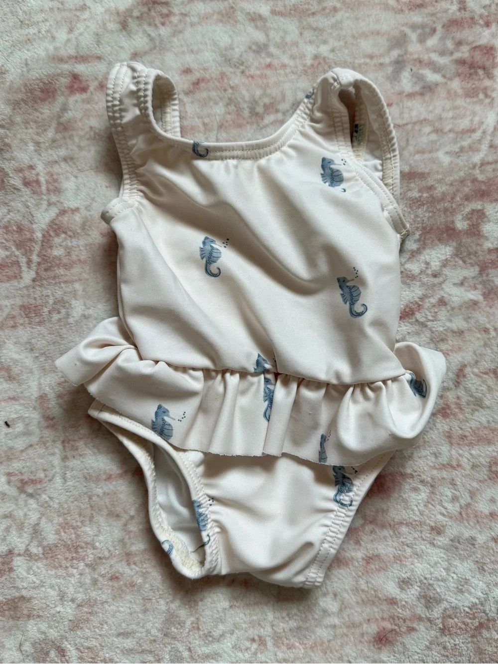 Rylee & Cru Seahorse Skirted One Piece Swimsuit Size 0-3
